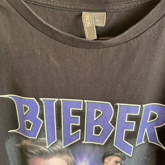 Pre owned ASOS Justin Bieber xl T-shirt black - Picture 2 of 4